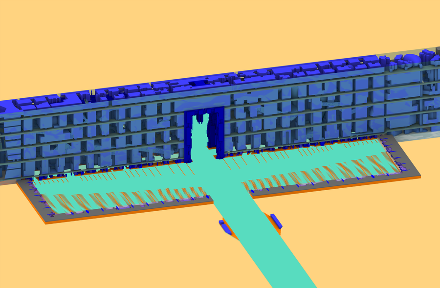 3D Model of Target Utilised for Numerical Modelling