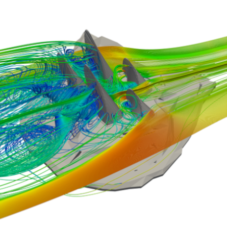 Wind Flow Streamlines